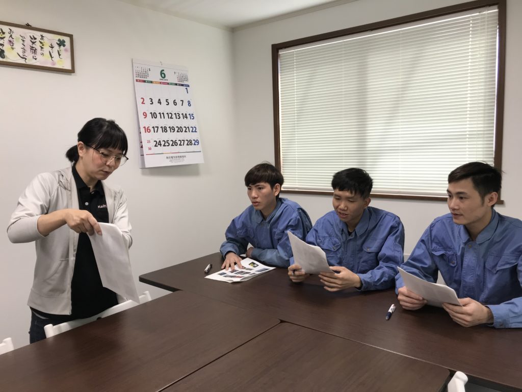 外国人　溶接　日本語講習